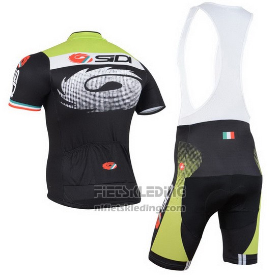 2015 Fietskleding Castelli SIDI Zwart en Groen Korte Mouwen en Koersbroek